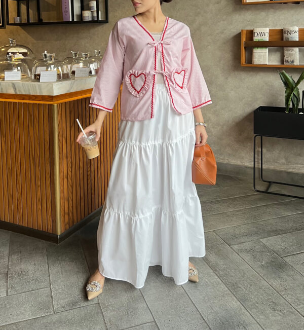 White Maxi Skirt - Image 2