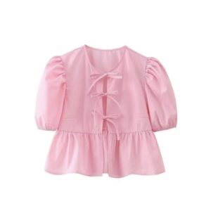 Bow Sleeve Top