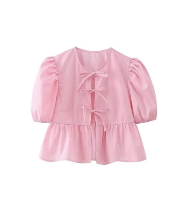 Bow Sleeve Top