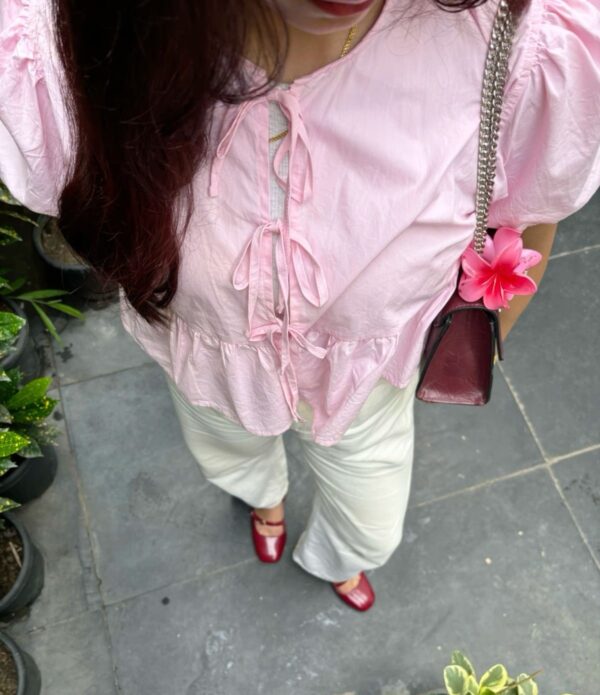 Bow Sleeve Top - Image 4
